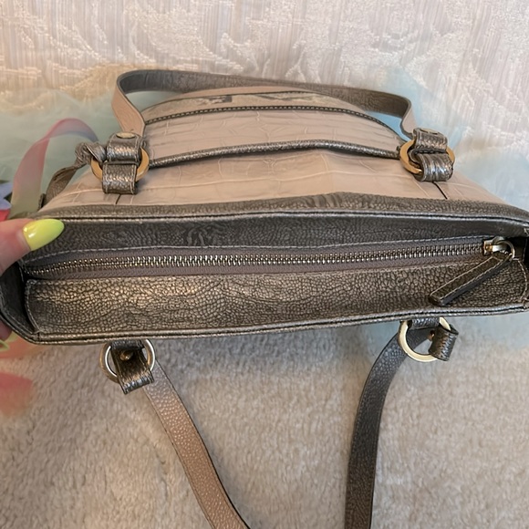 Brahmin Bucket Handbag Neutral Taupe - Picture 6 of 15